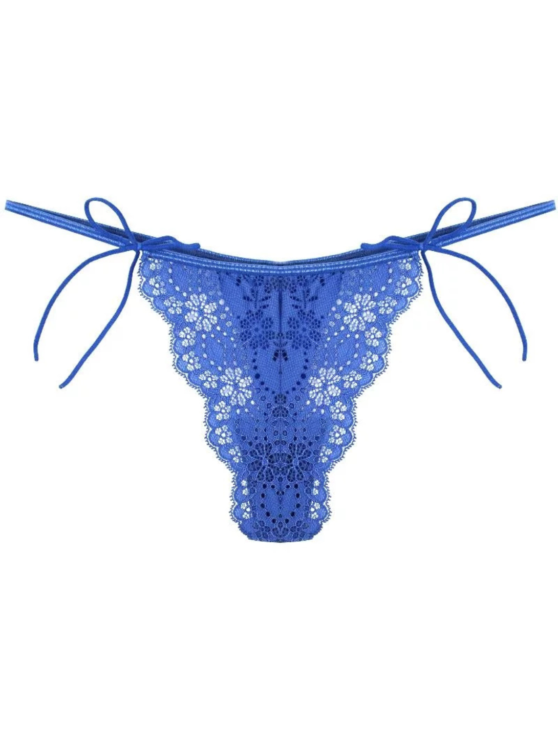 stringi koronkowe beauty annebra niebieski