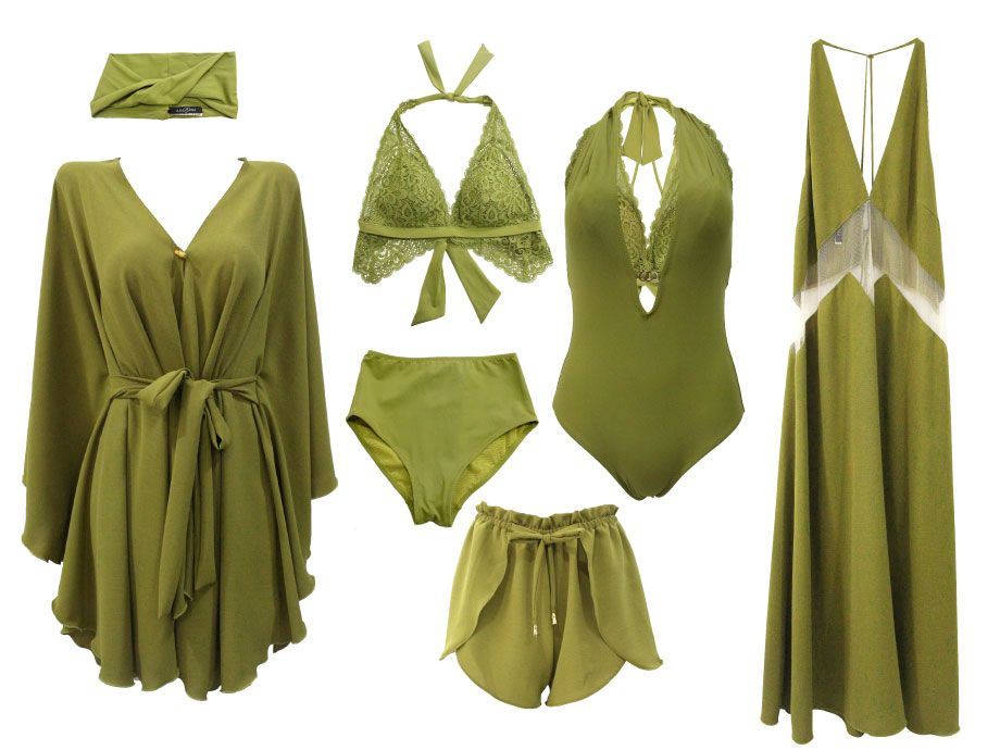 Figi wysokie do bikini OCEAN LEAF