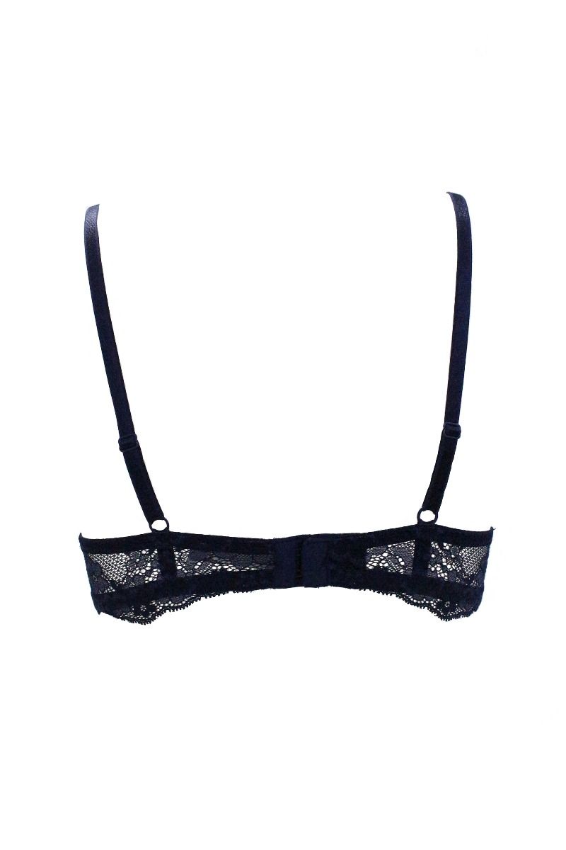 Biustonosz Push Up ZIGZAX granatowy