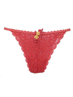 stringi koronkowe czerwone casablanca annebra