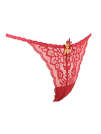 stringi koronkowe czerwone casablanca annebra