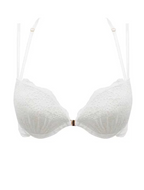 biustonosz koronkowy push-up beauty annebra biały