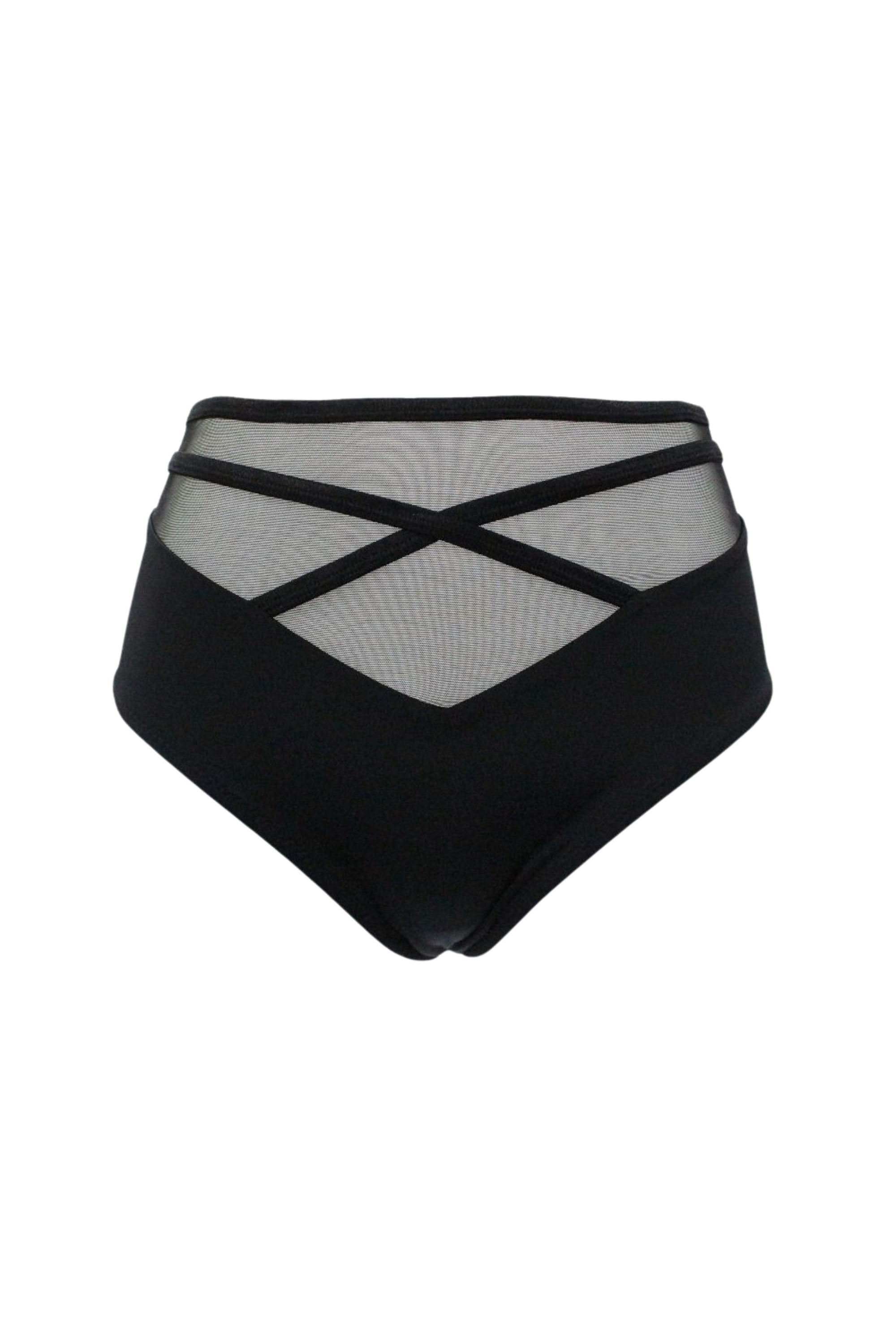 Figi wysokie do bikini BLACK CORAL