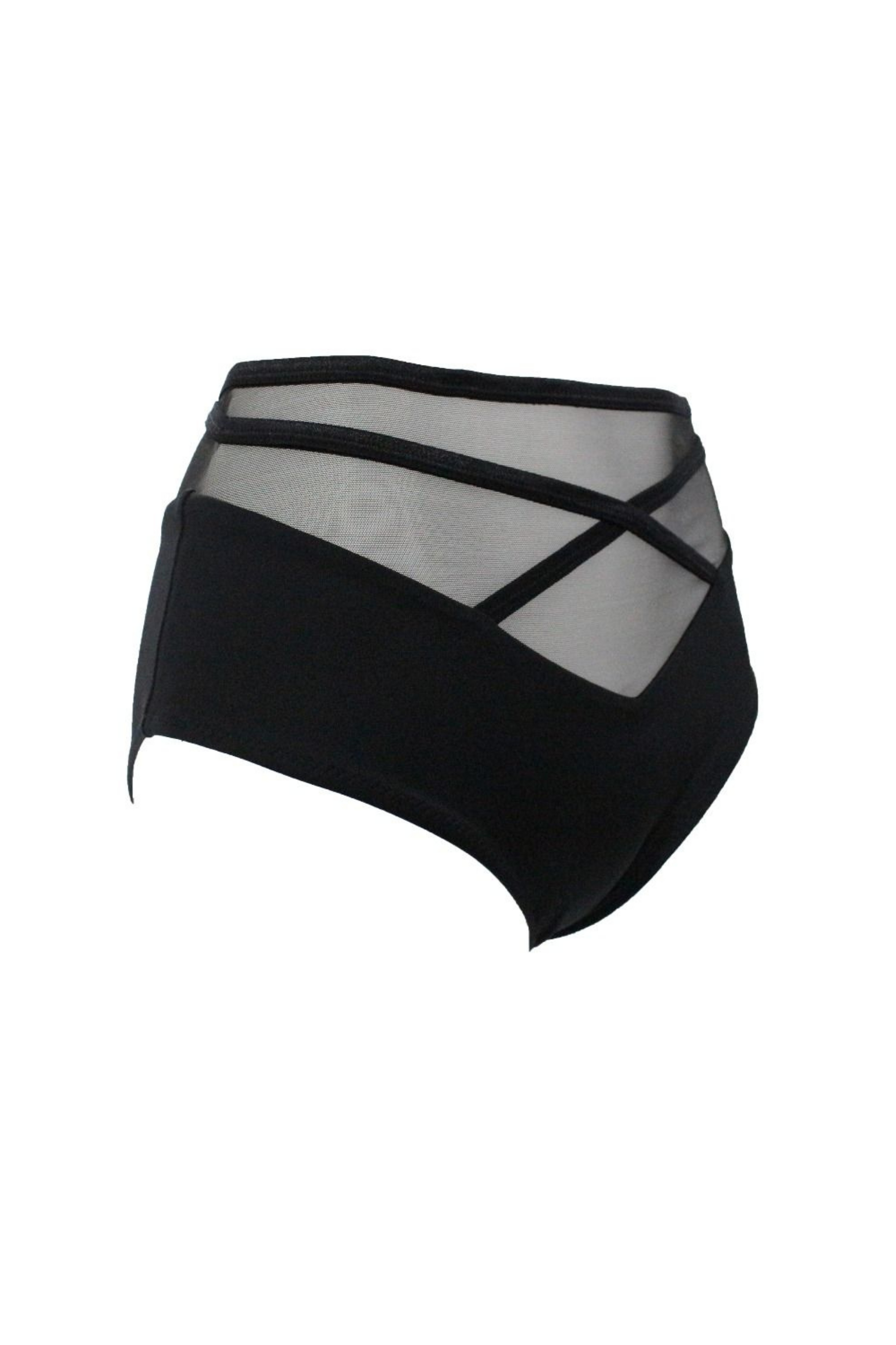 Figi wysokie do bikini BLACK CORAL