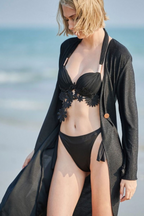 Figi brazylijskie do bikini BLACK