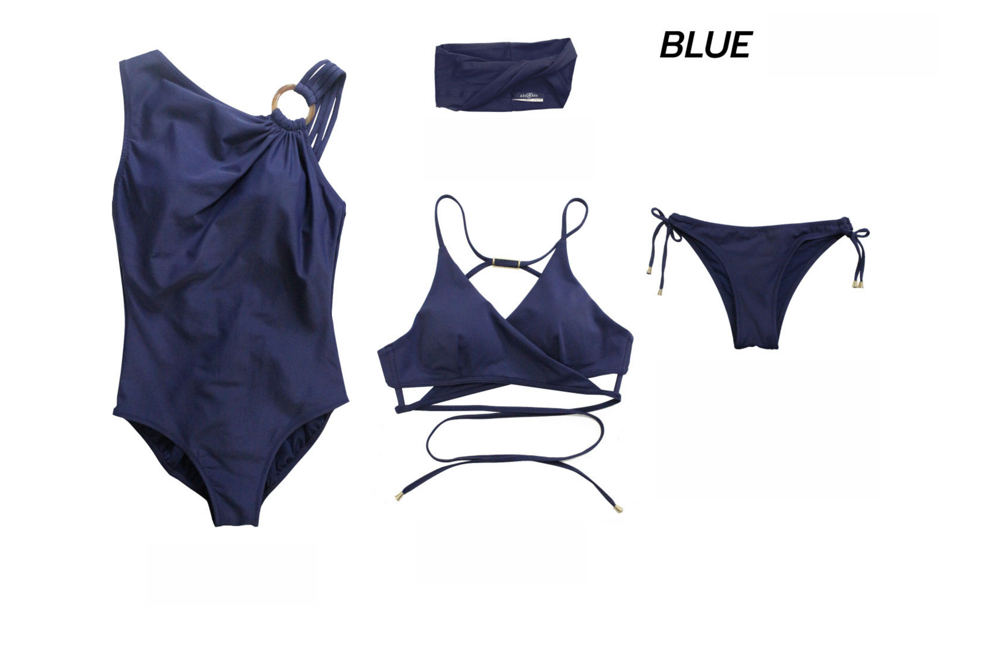Jednoczęściowy strój kąpielowy BLUE