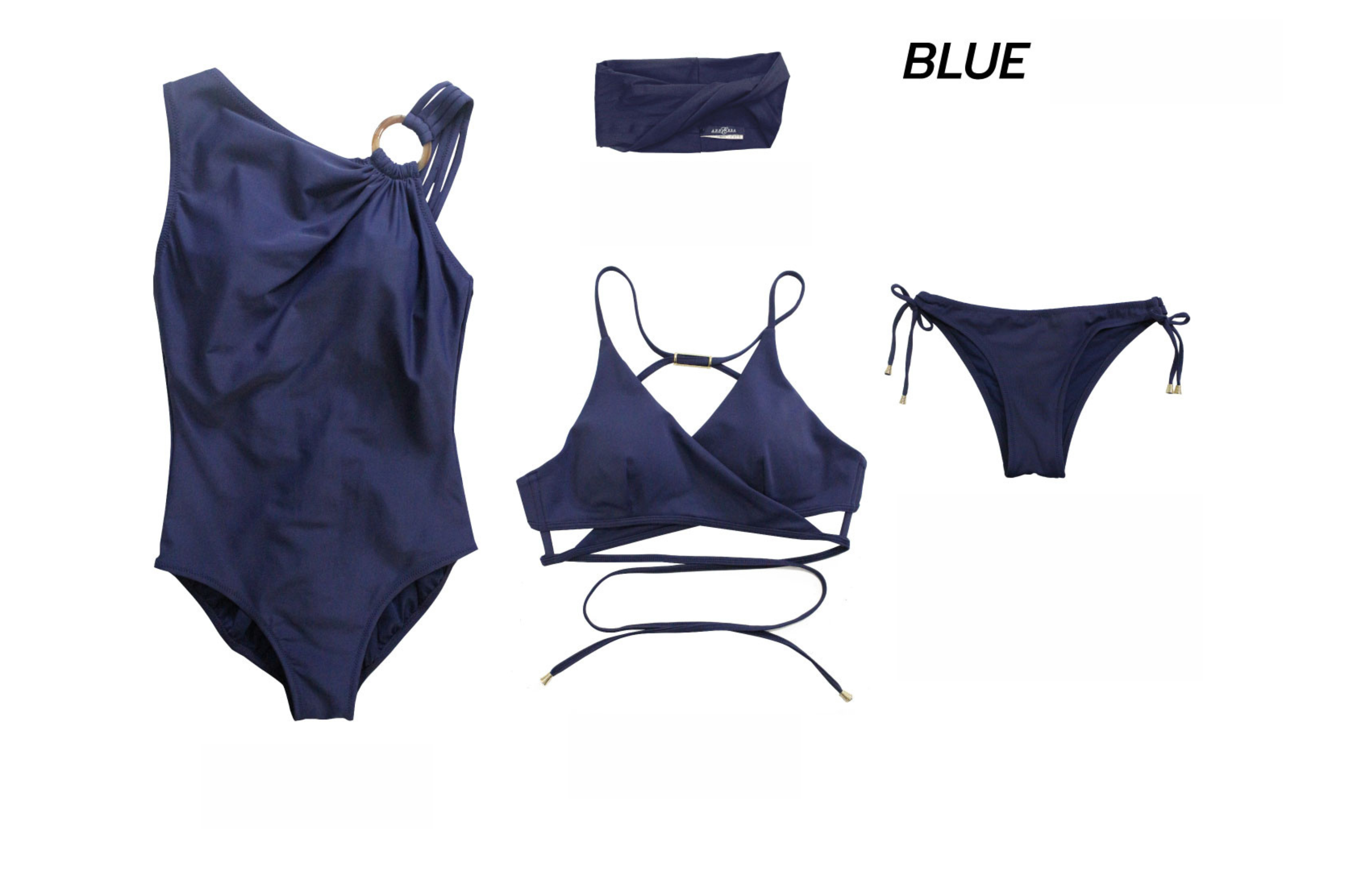 Jednoczęściowy strój kąpielowy BLUE