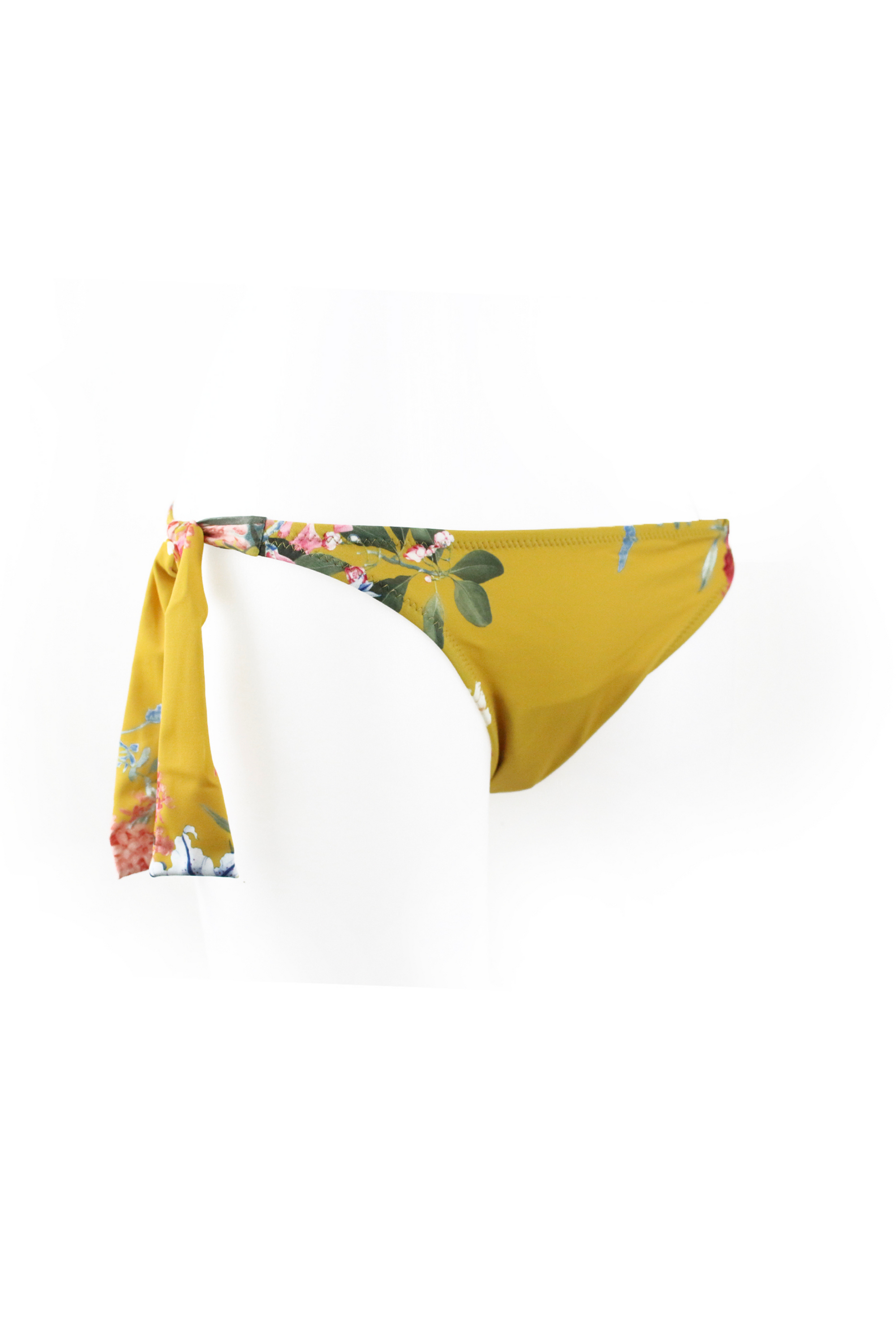 Figi do bikini FLOWERS MUSTARD
