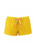 Szorty plażowe FLOWERS MUSTARD - Annebra.pl