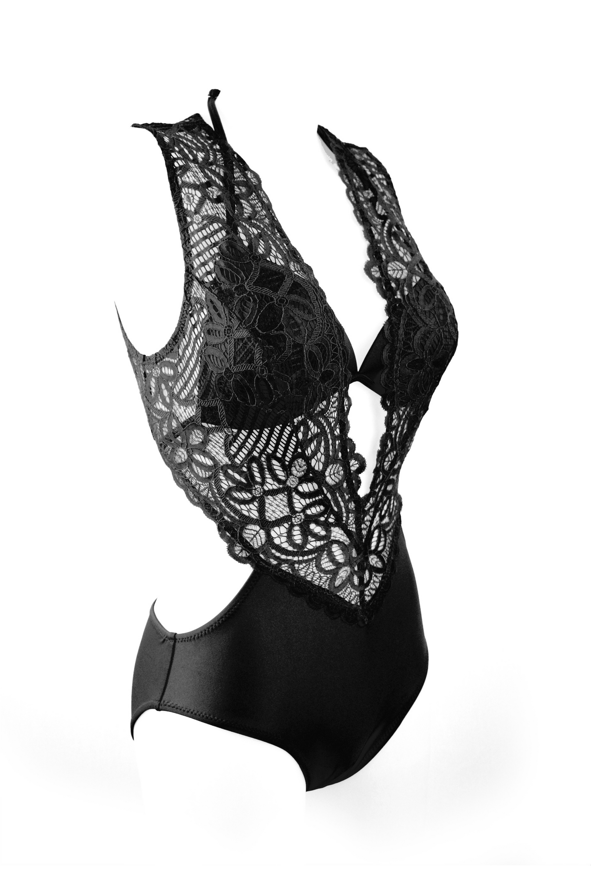 Jednoczęściowy strój kąpielowy LACE