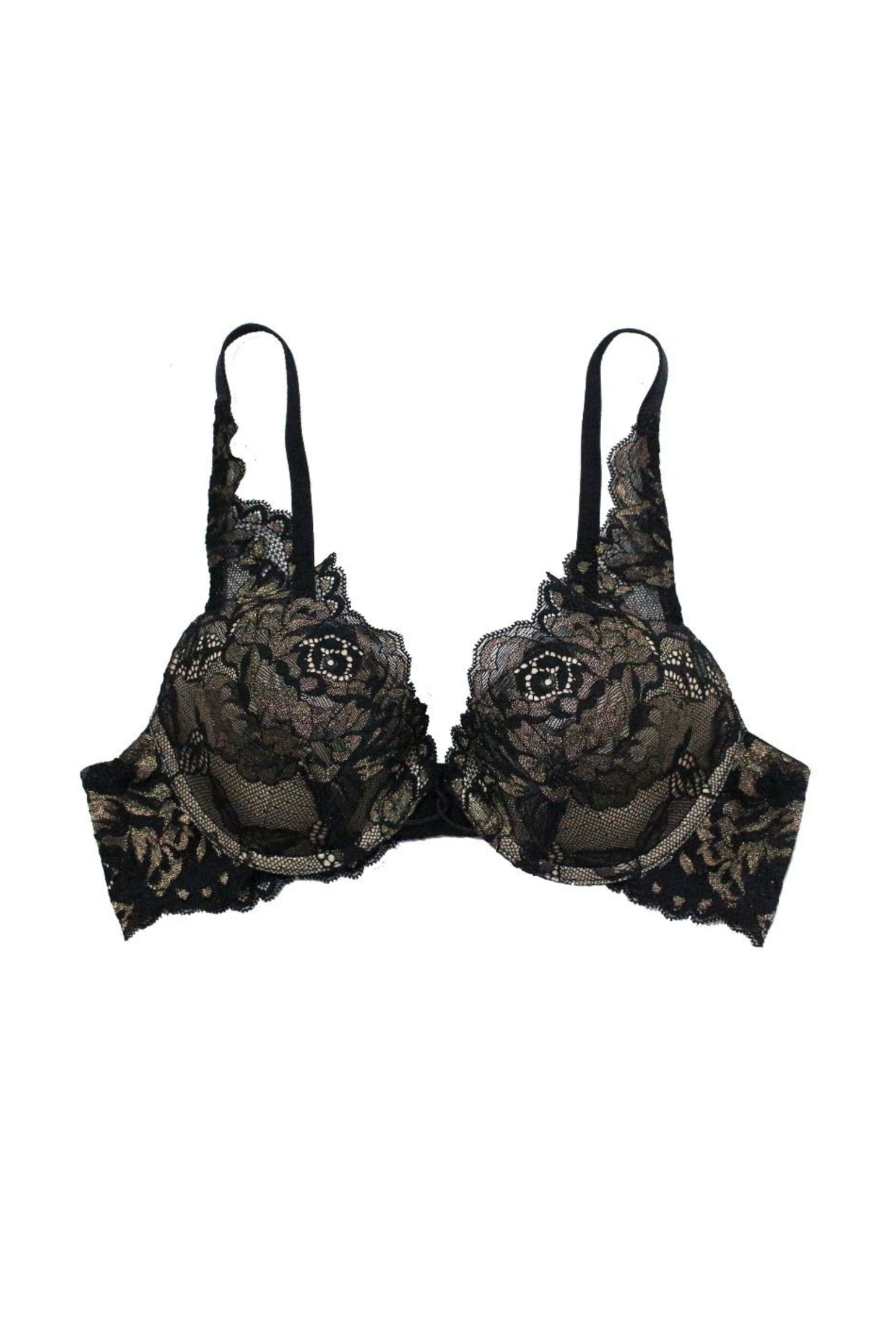 Biustonosz koronkowy push-up ROSE
